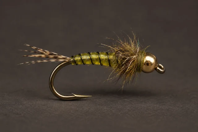 Olive Nymph fly pattern