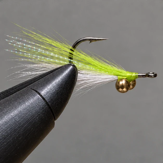 Clouser Minnow, step 3: Invert and dress