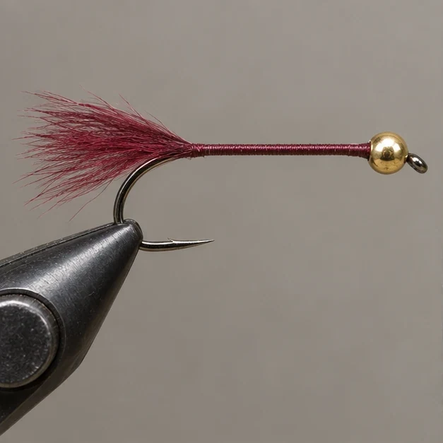 Bunny Leech, step 1: Bead and tail