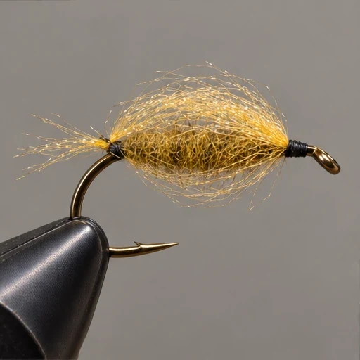LaFontaine Sparkle Emerger, step 3: Form the shuck