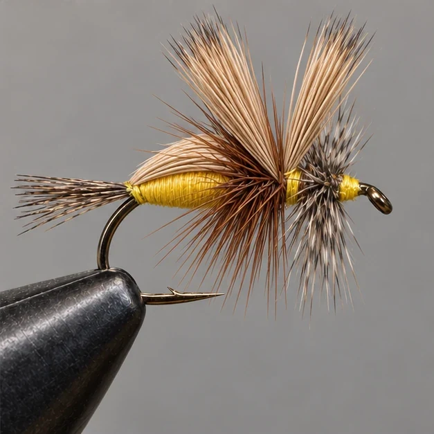 Humpy, step 4: Hackle and finish